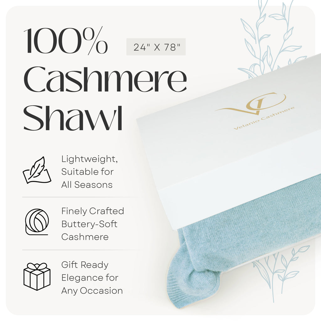 100% Cashmere Knitted Wrap Shawl Extra Large Scarf Stole