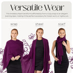 100% Cashmere Knitted Wrap Shawl Extra Large Scarf Stole