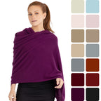 100% Cashmere Knitted Wrap Shawl Extra Large Scarf Stole