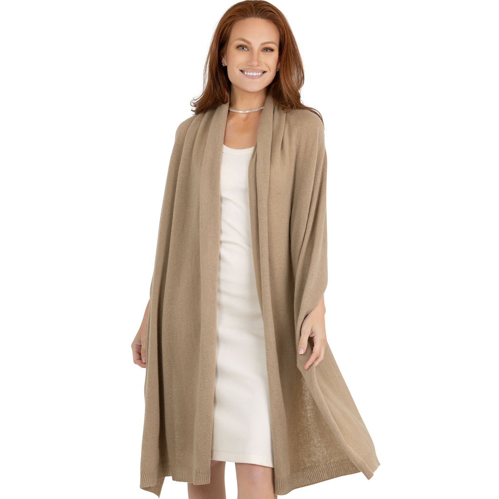 100% Cashmere Knitted Wrap Shawl Extra Large Scarf Stole