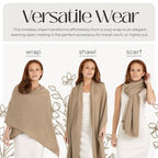 100% Cashmere Knitted Wrap Shawl Extra Large Scarf Stole
