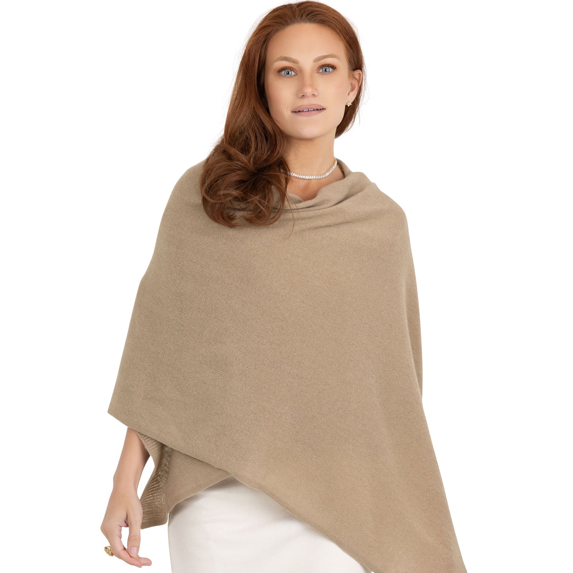 Cashmere Knitted Wrap Shawl Extra Large Scarf Stole
