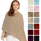 100% Cashmere Knitted Wrap Shawl Extra Large Scarf Stole