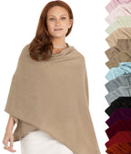 100% Cashmere Knitted Wrap Shawl Extra Large Scarf Stole