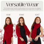 100% Cashmere Knitted Wrap Shawl Extra Large Scarf Stole