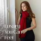 100% Cashmere Knitted Wrap Shawl Extra Large Scarf Stole