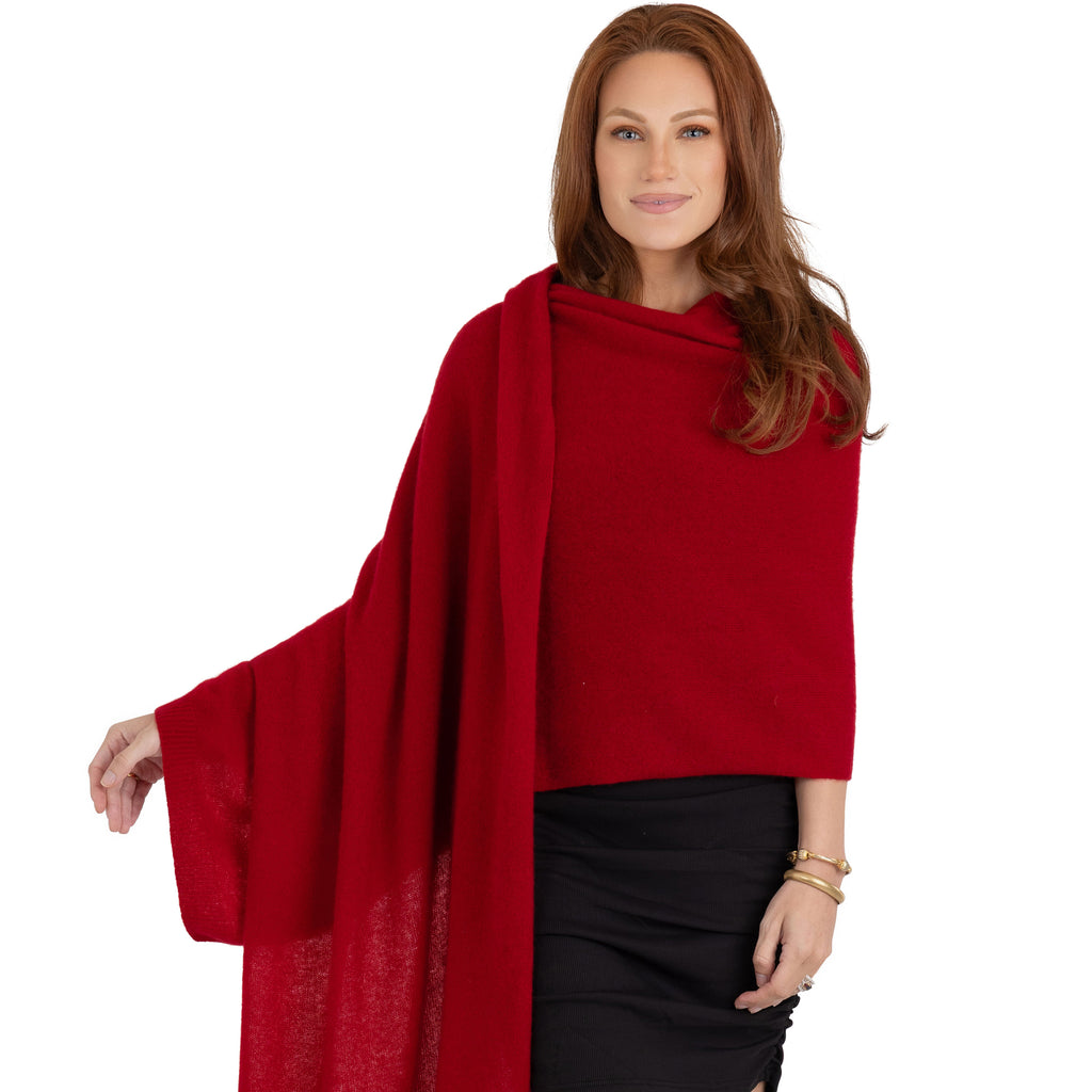 100% Cashmere Knitted Wrap Shawl Extra Large Scarf Stole