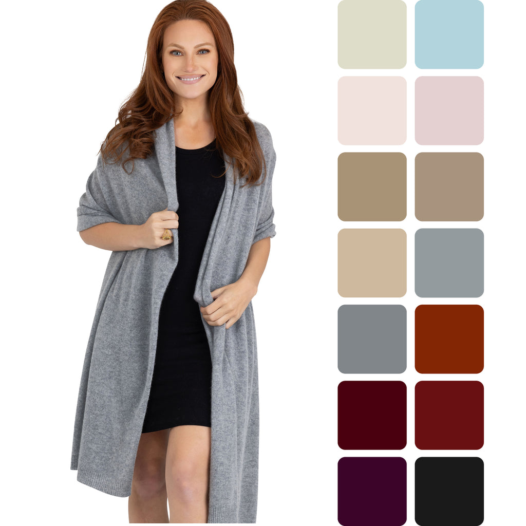 100% Cashmere Knitted Wrap Shawl Extra Large Scarf Stole