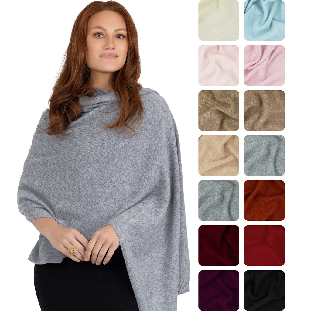 100% Cashmere Knitted Wrap Shawl Extra Large Scarf Stole