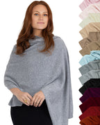 100% Cashmere Knitted Wrap Shawl Extra Large Scarf Stole