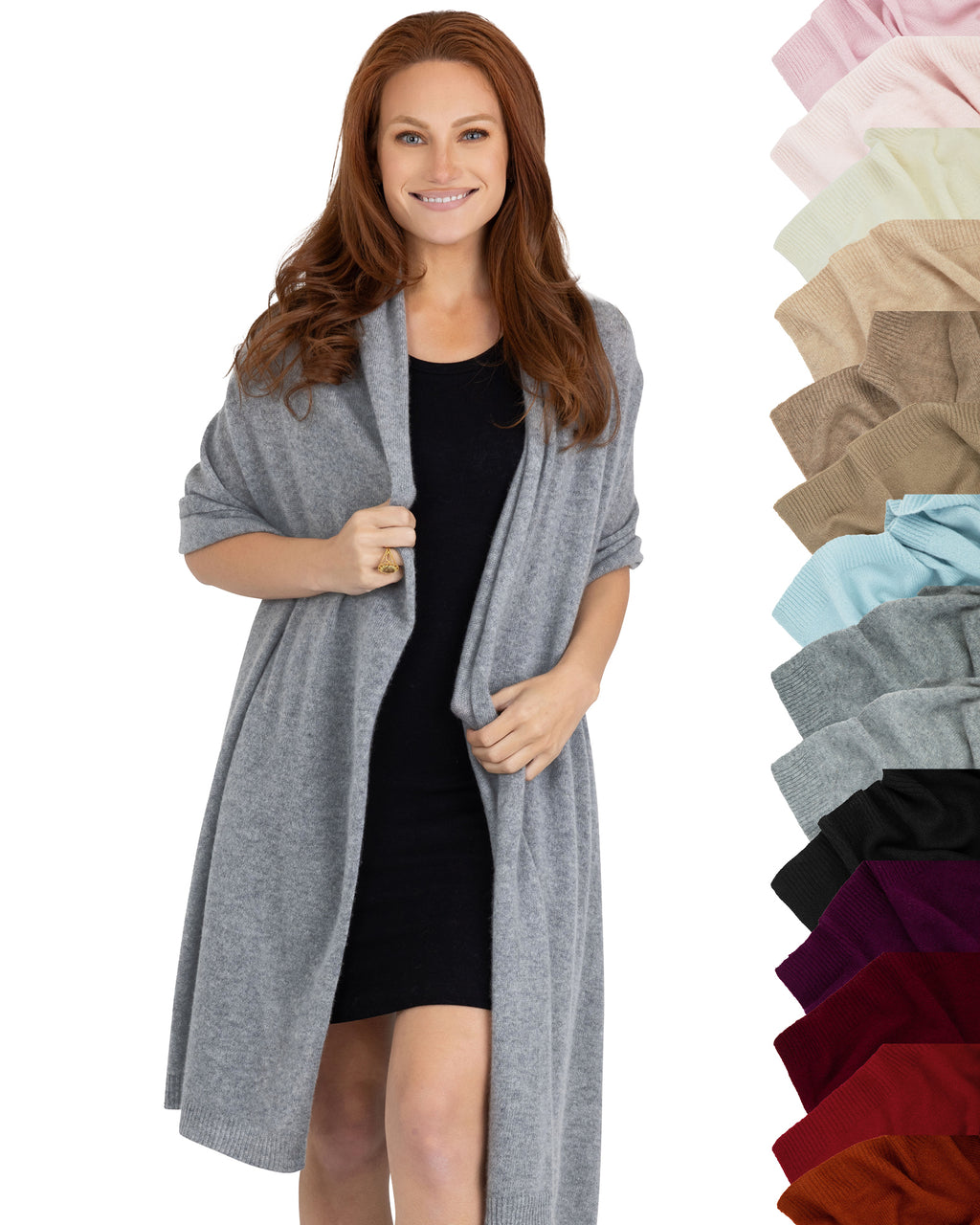 100% Cashmere Knitted Wrap Shawl Extra Large Scarf Stole