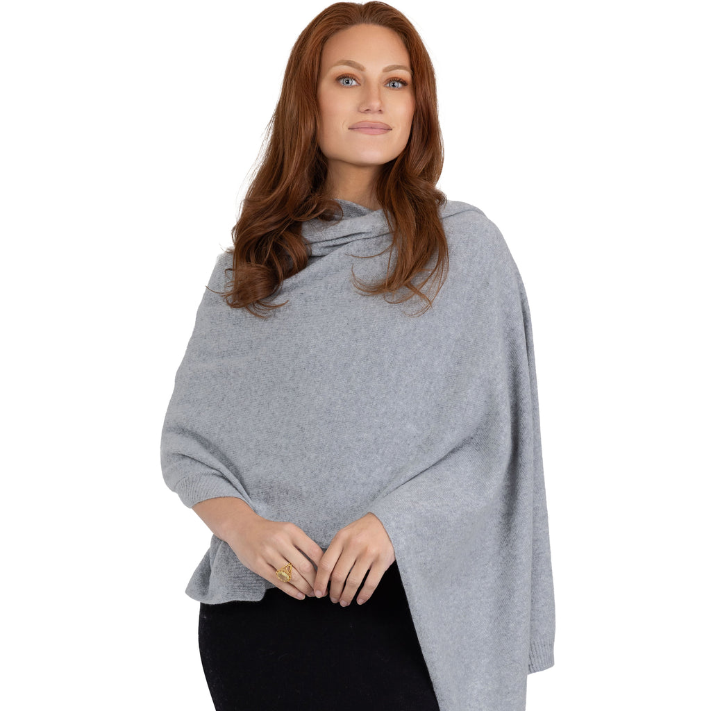 100% Cashmere Knitted Wrap Shawl Extra Large Scarf Stole