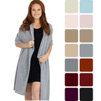 100% Cashmere Knitted Wrap Shawl Extra Large Scarf Stole