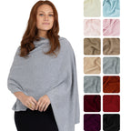 100% Cashmere Knitted Wrap Shawl Extra Large Scarf Stole