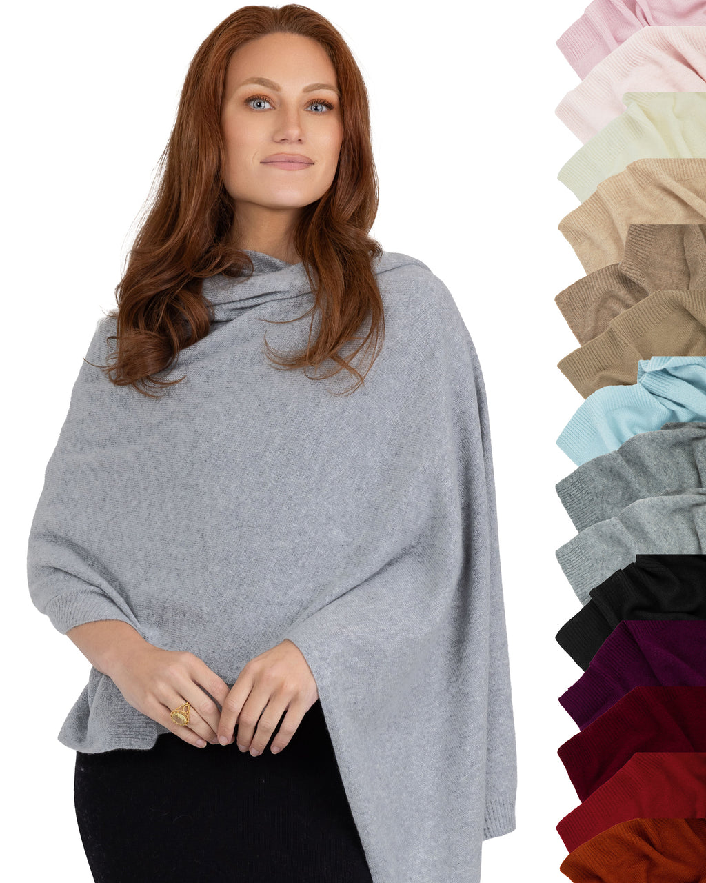 100% Cashmere Knitted Wrap Shawl Extra Large Scarf Stole