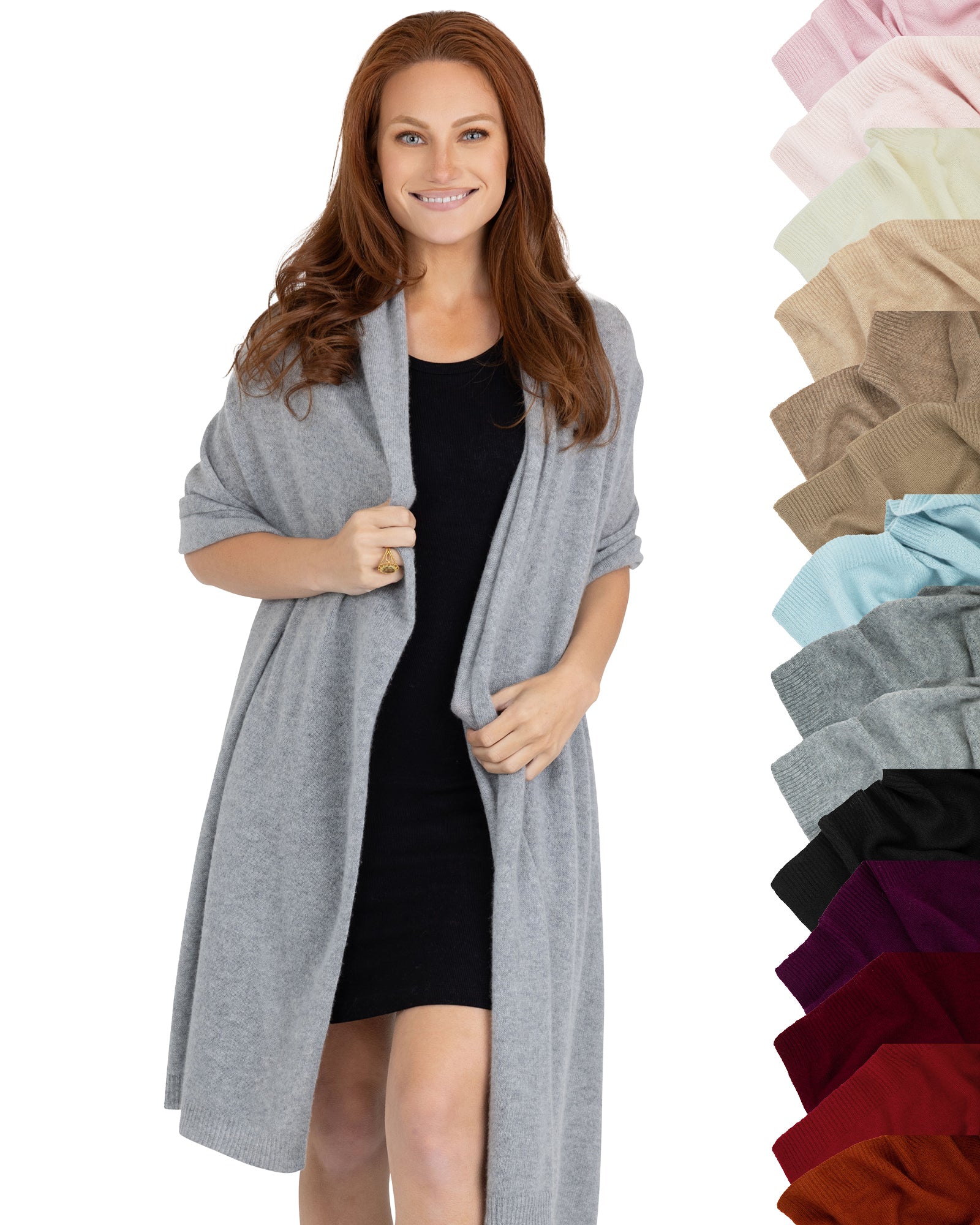 100% Cashmere Knitted Wrap Shawl Extra Large Scarf Stole
