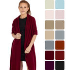 100% Cashmere Knitted Wrap Shawl Extra Large Scarf Stole