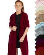 100% Cashmere Knitted Wrap Shawl Extra Large Scarf Stole