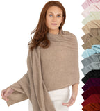 100% Cashmere Knitted Wrap Shawl Extra Large Scarf Stole