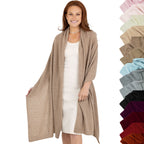 100% Cashmere Knitted Wrap Shawl Extra Large Scarf Stole