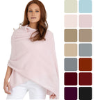 100% Cashmere Knitted Wrap Shawl Extra Large Scarf Stole