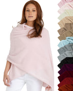 100% Cashmere Knitted Wrap Shawl Extra Large Scarf Stole