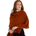 100% Cashmere Knitted Wrap Shawl Extra Large Scarf Stole