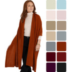 100% Cashmere Knitted Wrap Shawl Extra Large Scarf Stole