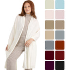 100% Cashmere Knitted Wrap Shawl Extra Large Scarf Stole
