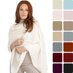 100% Cashmere Knitted Wrap Shawl Extra Large Scarf Stole