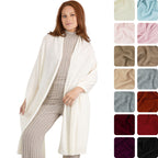 100% Cashmere Knitted Wrap Shawl Extra Large Scarf Stole