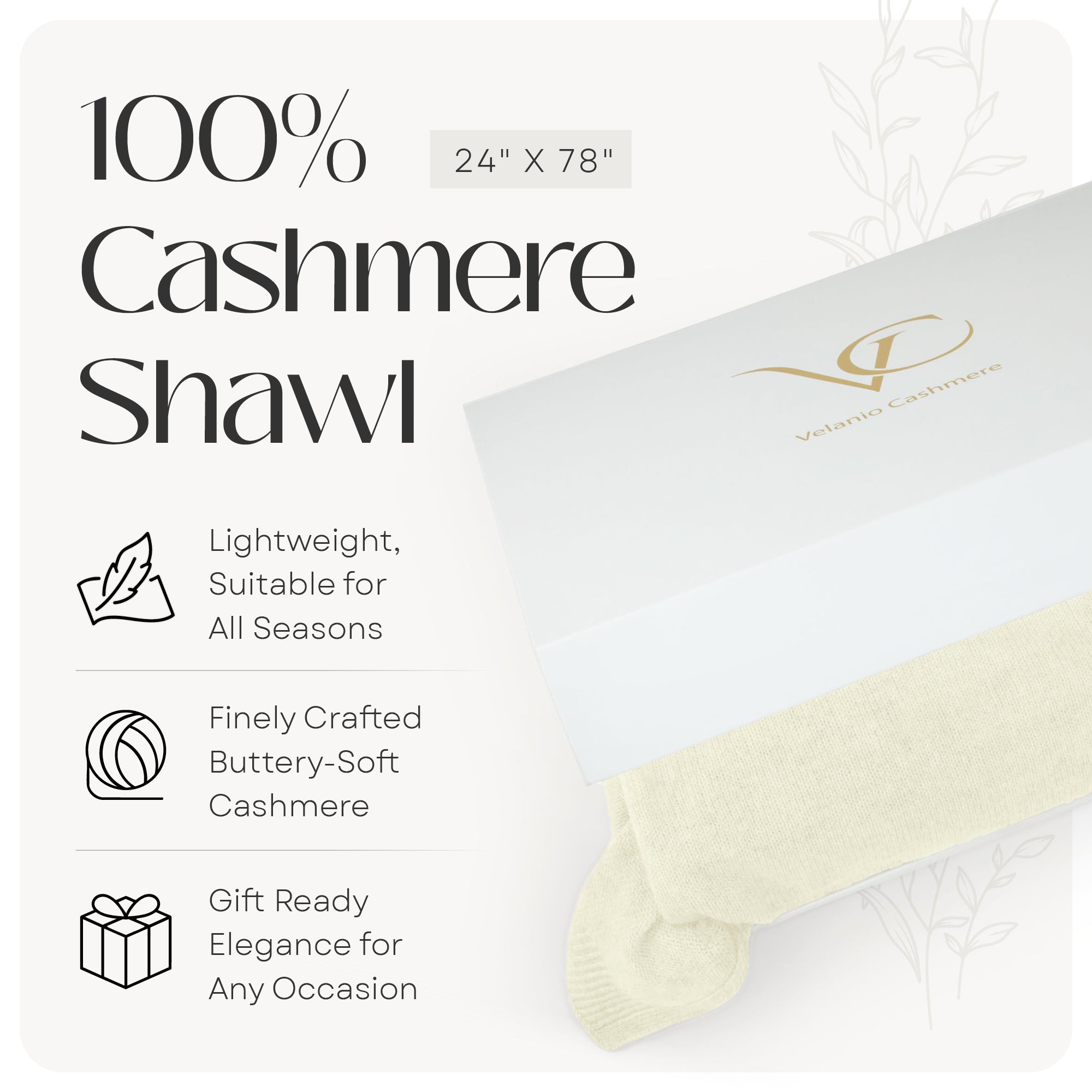 100% Cashmere Knitted Wrap Shawl Extra Large Scarf Stole