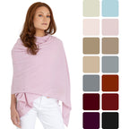 100% Cashmere Knitted Wrap Shawl Extra Large Scarf Stole