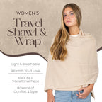 Velanio Cashmere Luxury Knitted Wrap Travel Shawl Scarf, Pashmina Stole, All-Season Scarf for Women Cashmere Wool Blend