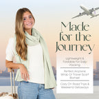 Velanio Cashmere Luxury Knitted Wrap Travel Shawl Scarf, Pashmina Stole, All-Season Scarf for Women Cashmere Wool Blend