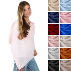 Velanio Cashmere Luxury Knitted Wrap Travel Shawl Scarf, Pashmina Stole, All-Season Scarf for Women Cashmere Wool Blend