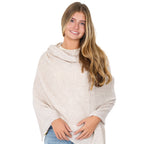 Velanio Cashmere Luxury Knitted Wrap Travel Shawl Scarf, Pashmina Stole, All-Season Scarf for Women Cashmere Wool Blend