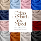 Velanio Cashmere Luxury Knitted Wrap Travel Shawl Scarf, Pashmina Stole, All-Season Scarf for Women Cashmere Wool Blend