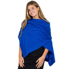 Velanio Cashmere Luxury Knitted Wrap Travel Shawl Scarf, Pashmina Stole, All-Season Scarf for Women Cashmere Wool Blend