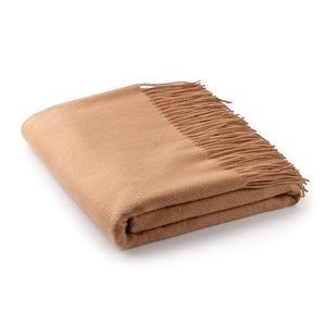 Cashmere Throw Blanket with Fringe | 60 x 54 Inch Super Soft Warm Blankets & Throws for Home, Travel