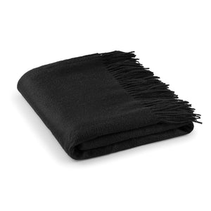 Cashmere Throw Blanket with Fringe | 60 x 54 Inch Super Soft Warm Blankets & Throws for Home, Travel