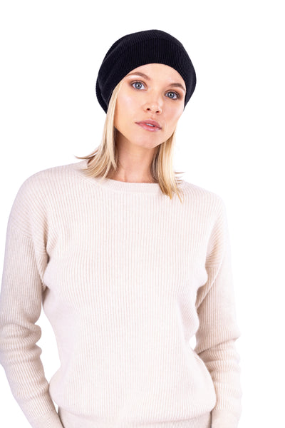 Load image into Gallery viewer, Cashmere Beanie – Fashionable Oversized Slouchy Beanie Hat for Women Made From 100% Cashmere
