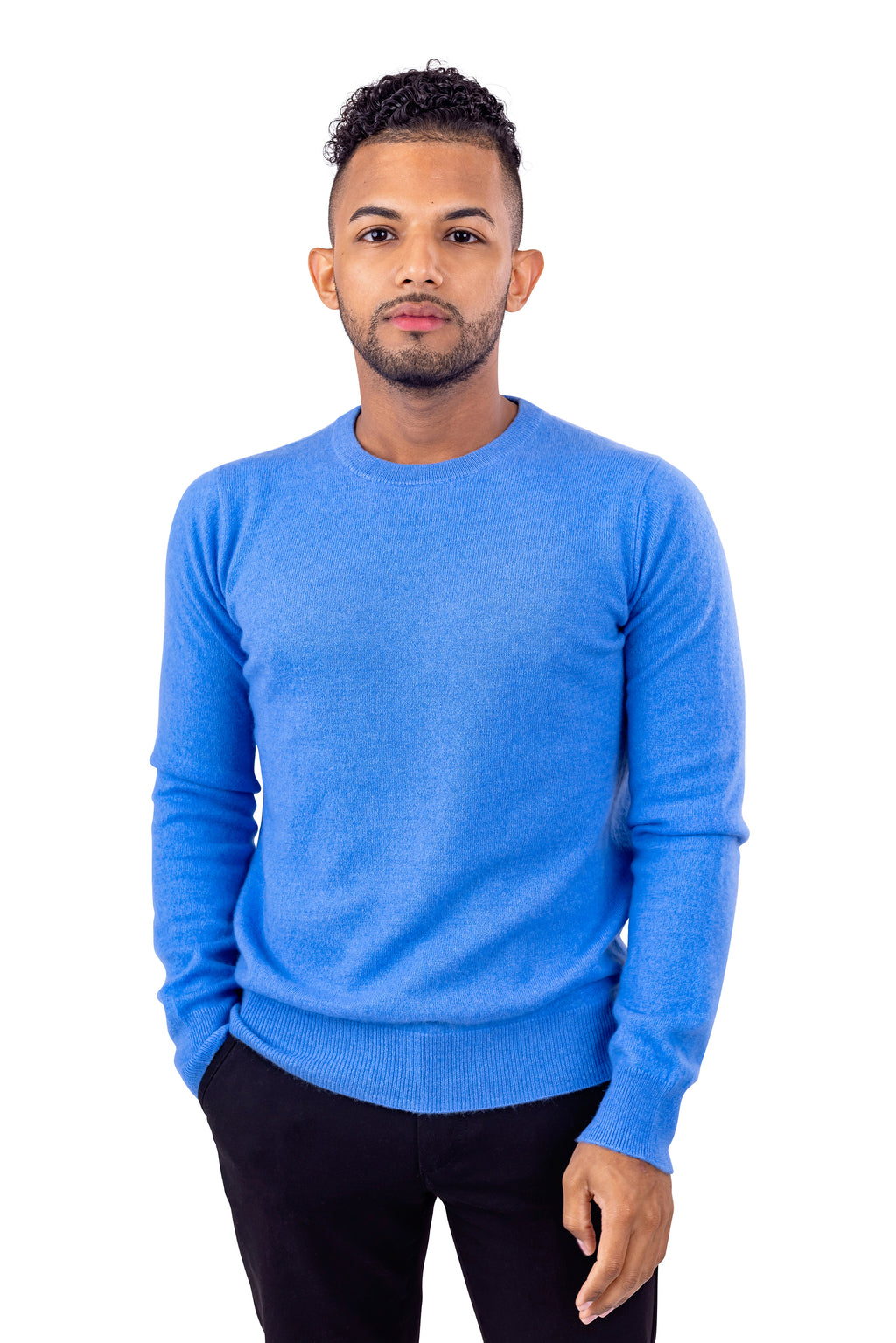 Men’s Crewneck Pullover Sweater – Fashionable, Comfortable Sweater for Men Made From 100% Cashmere