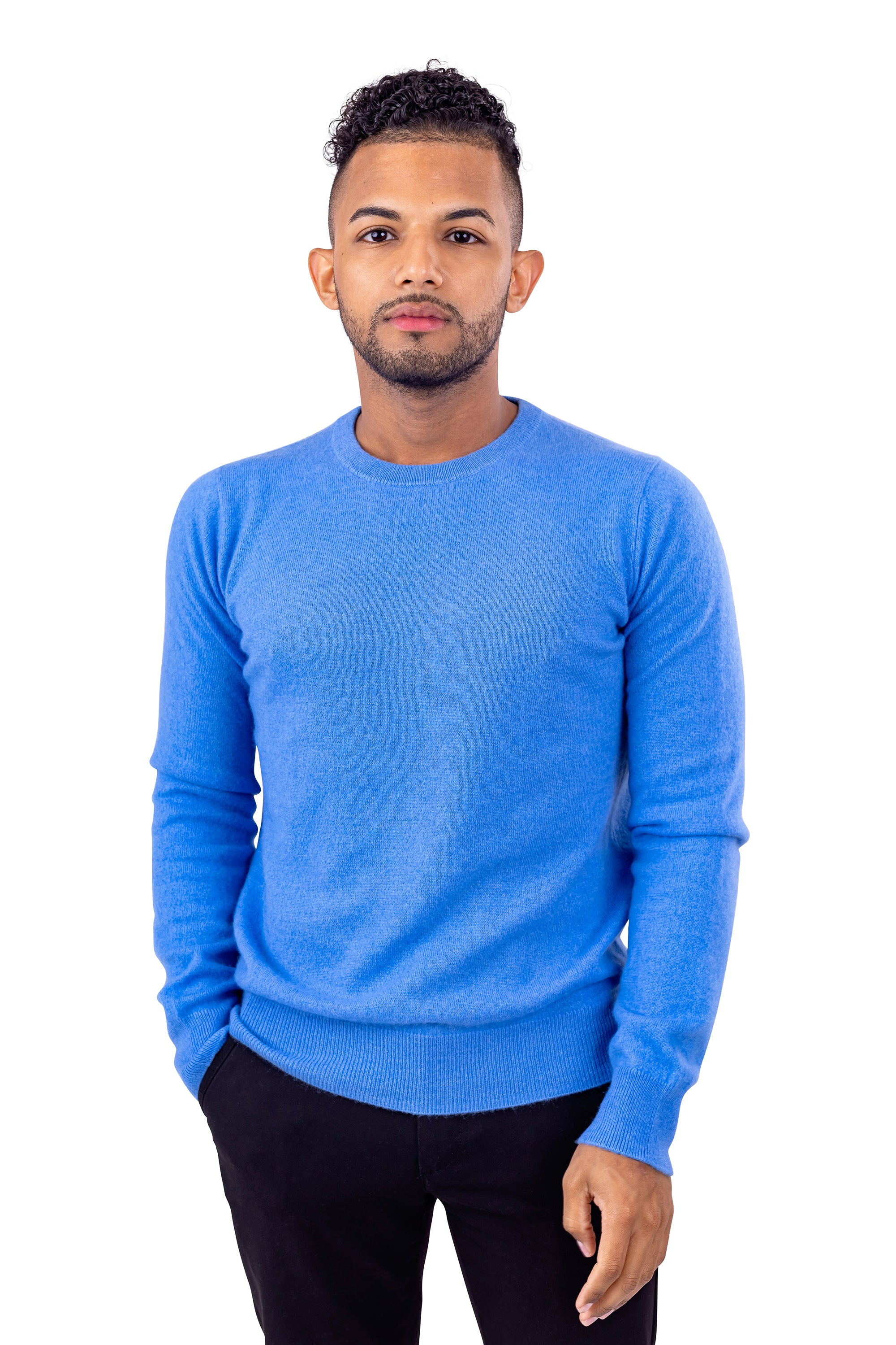 Men’s Crewneck Pullover Sweater – Fashionable, Comfortable Sweater for Men Made From 100% Cashmere