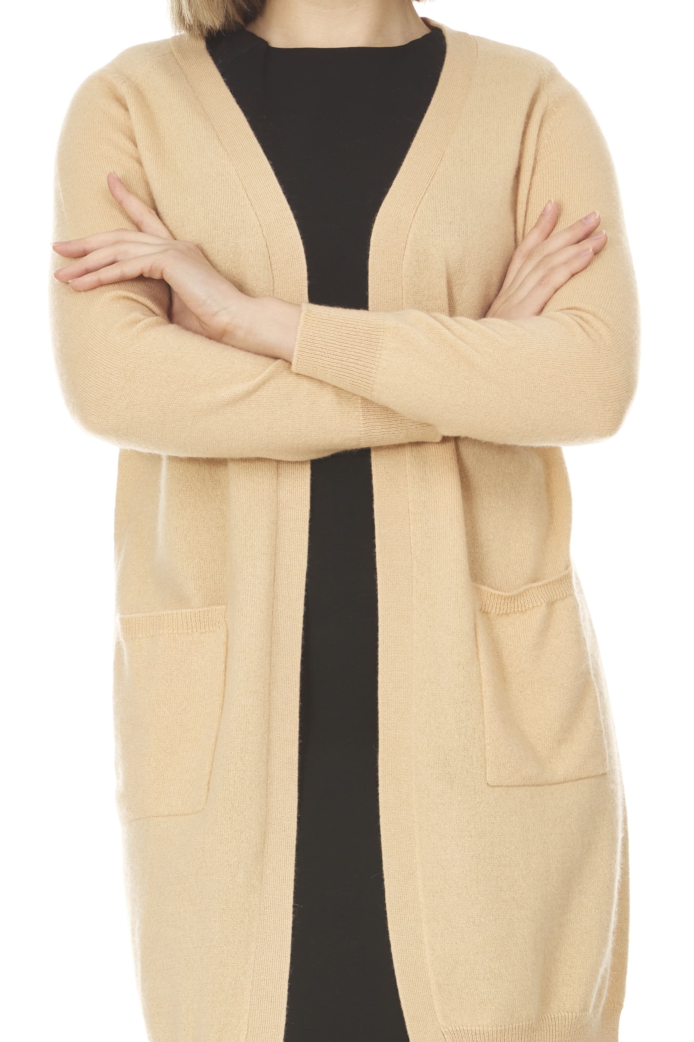 Lightweight Open Cardigans Made from Luxurious Pure Cashmere