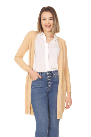 Lightweight Open Cardigans Made from Luxurious Pure Cashmere