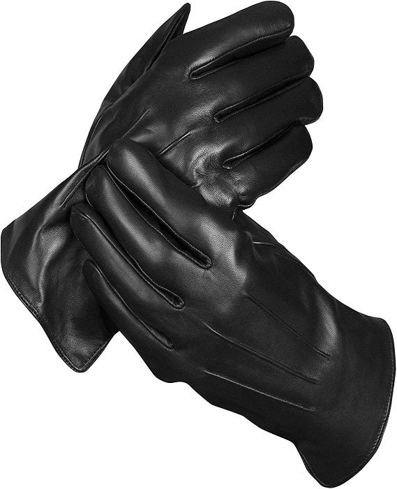 Authentic Sheepskin Leather Winter Gloves for Men (MESSERIO) with