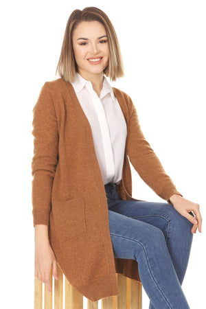 Lightweight Open Cardigans Made from Luxurious Pure Cashmere